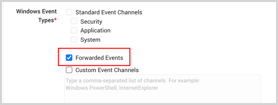forwarded events checkbox Windows Event Source.png