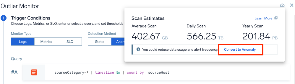 convert-to-anomaly from scan estimates