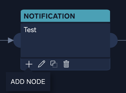 Add node button