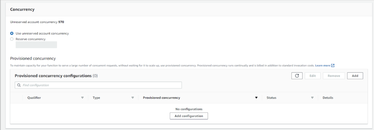 Configure Provisioned Concurrency