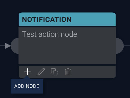 Add node button