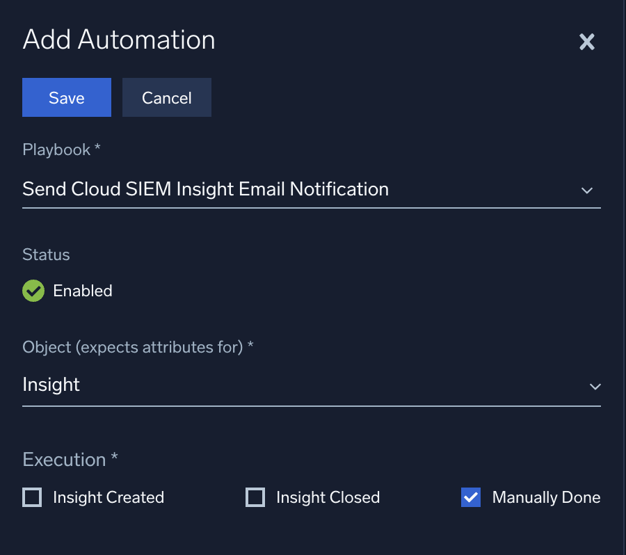 New automation